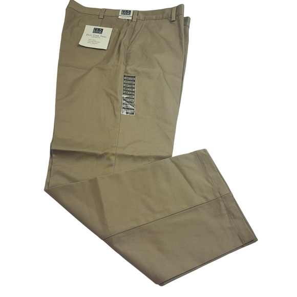 JOS.A.BANK NWT Slacks Tailor Fit Twill Pants Khaki Men's Size 40W 32L - Picture 2 of 5